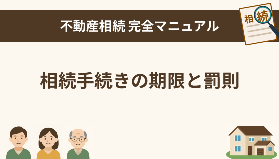 相続手続きの期限と罰則について|やらなかった場合のリスクと注意点を徹底解説